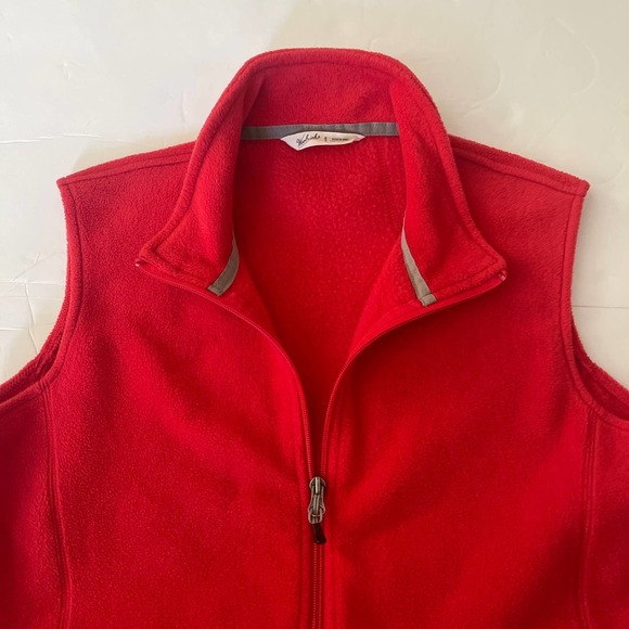Woolrich Fleece Vest Red Small - Picture 4 of 6